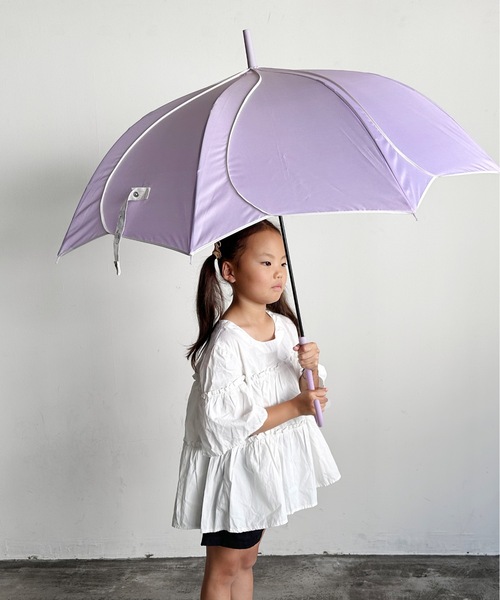 COMMON WARE(コモンウェアー)の「NT:フレラKIDS 花弁傘 55cm(長傘・キッズ・サックスブルー/ベビーピンク/ミント/パープル・FREE)」の1枚目の写真