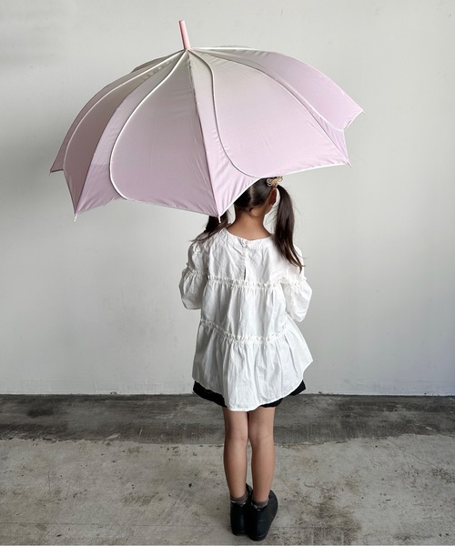 COMMON WARE(コモンウェアー)の「NT:フレラKIDS 花弁傘 55cm(長傘・キッズ・サックスブルー/ベビーピンク/ミント/パープル・FREE)」の4枚目の写真