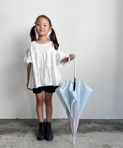 COMMON WARE(コモンウェアー)の「NT:フレラKIDS 花弁傘 55cm(長傘・キッズ・サックスブルー/ベビーピンク/ミント/パープル・FREE)」の10枚目の写真
