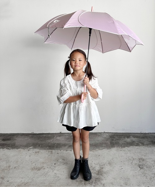 COMMON WARE(コモンウェアー)の「NT:フレラKIDS 花弁傘 55cm(長傘・キッズ・サックスブルー/ベビーピンク/ミント/パープル・FREE)」の12枚目の写真