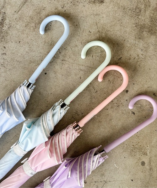 COMMON WARE(コモンウェアー)の「NT:フレラKIDS 花弁傘 55cm(長傘・キッズ・サックスブルー/ベビーピンク/ミント/パープル・FREE)」の18枚目の写真