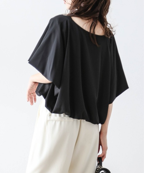 Lajour(ラジュール)の「日本製バルーンショートトップス(シャツ/ブラウス・レディース・ブラック/ホワイト・フリー)」の18枚目の写真