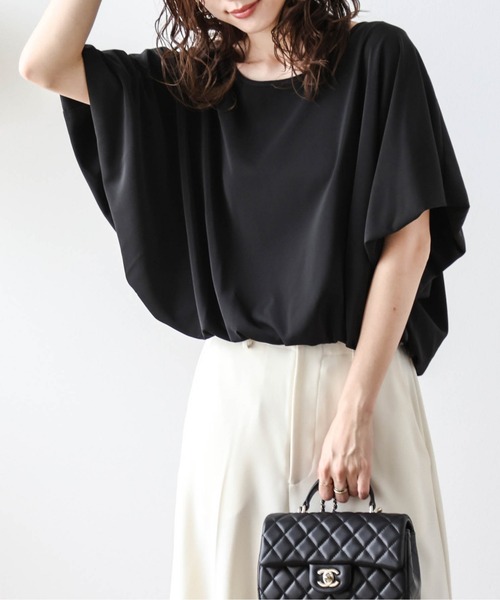 Lajour(ラジュール)の「日本製バルーンショートトップス(シャツ/ブラウス・レディース・ブラック/ホワイト・フリー)」の16枚目の写真
