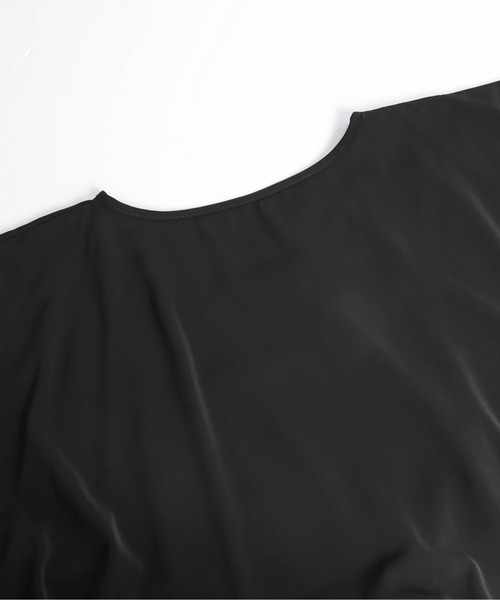 Lajour(ラジュール)の「日本製バルーンショートトップス(シャツ/ブラウス・レディース・ブラック/ホワイト・フリー)」の6枚目の写真