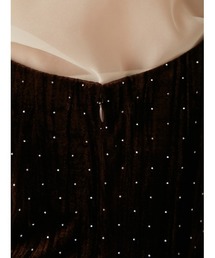 【最終値下げ】LILY BROWN ブラウスセットビジューベロアキャミワンピース 最終値下げ】LILY BROWN ブラウスセットビジューベロアキャミ