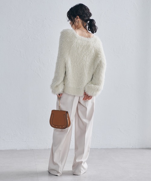 セール】ロングフェザーシャギーニット（ニット/セーター）｜RANAN
