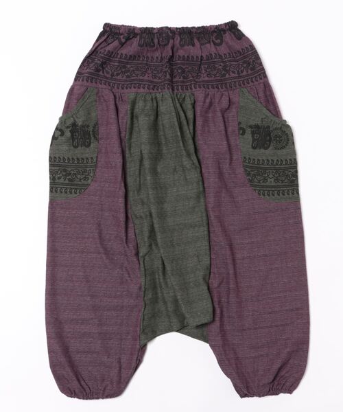 コットン ウエストゴム エスニック柄アラジンサルエルパンツ（その他パンツ）｜ABBEY MARKET（アビーマーケット）