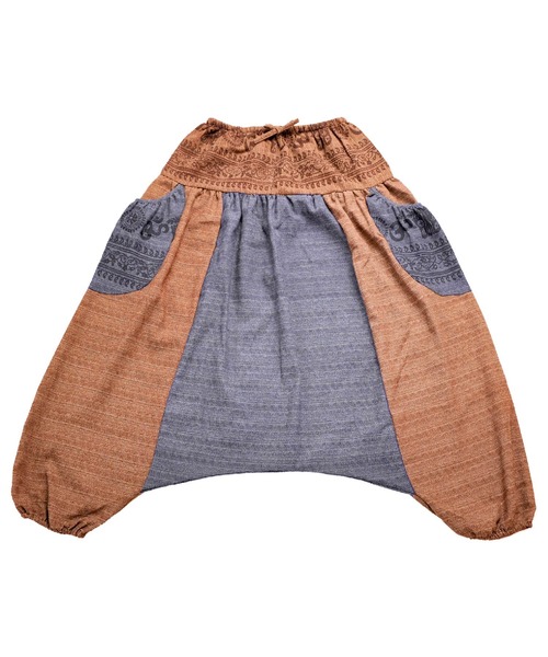 コットン ウエストゴム エスニック柄アラジンサルエルパンツ（その他パンツ）｜ABBEY MARKET（アビーマーケット）