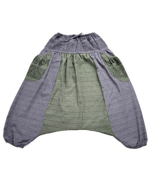 コットン ウエストゴム エスニック柄アラジンサルエルパンツ（その他パンツ）｜ABBEY MARKET（アビーマーケット）