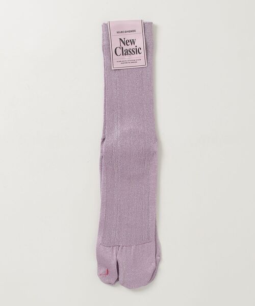 MARCOMONDE（マルコモンド）の「MARCOMONDE（マルコモンド）glitter tabi socks（ソックス/靴下・レディース・ブラック/グレー/グレー系その他3/ピンク/ゴールド/ブルー系その他3/ブラウン/シルバー/ラベンダー・1）」の6枚目の写真