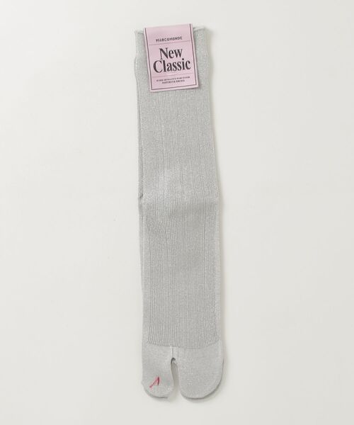 MARCOMONDE（マルコモンド）の「MARCOMONDE（マルコモンド）glitter tabi socks（ソックス/靴下・レディース・ブラック/グレー/グレー系その他3/ピンク/ゴールド/ブルー系その他3/ブラウン/シルバー/ラベンダー・1）」の8枚目の写真