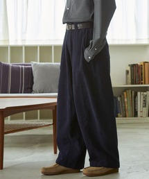 メンズのその他パンツ（ブルー・ネイビー/青色系・コーデュロイ