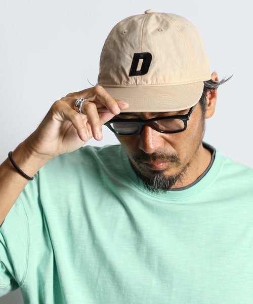 D LOGO NYLON FLAT VISOR CAP：ナイロン フラットバイザー キャップ（キャップ）｜The DUFFER of ST.GEORGE（ザダファーオブセントジョージ）