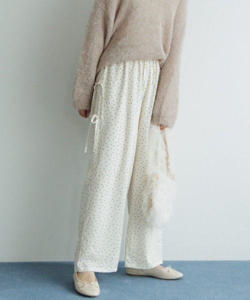 house on the hill ペアレントパンツ　Flower Stripe house on the hill ペアレントパンツ Flower Stripe