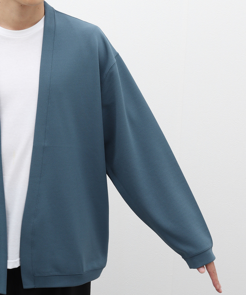 JOURNAL STANDARD（ジャーナルスタンダード）の「クレープウィーブ ボタンレスカーディガン（カーディガン/ボレロ・メンズ・グレー/ブラック/サックスブルー/ウッド・SMALL/MEDIUM/LARGE）」の17枚目の写真