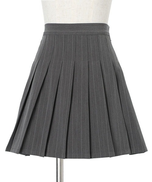 F i.n.t(フィント)の「【セットアップ対応】レジメストライププリーツミニスカート/fint(スカート・レディース・グレー×ホワイト/ブラウン・FREE)」の13枚目の写真