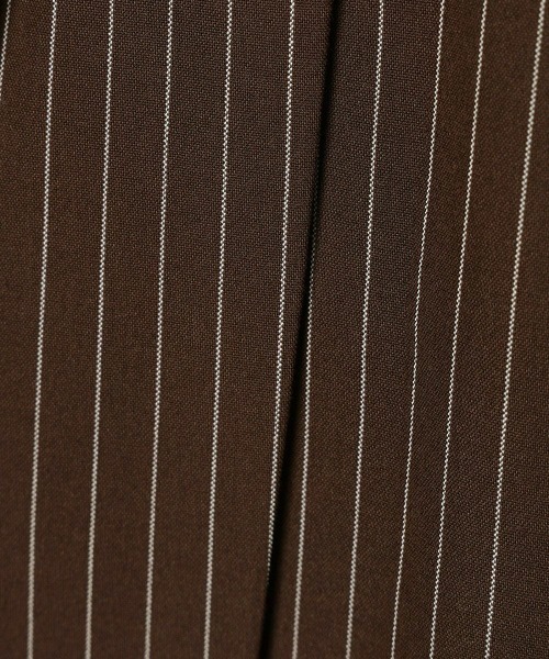 F i.n.t(フィント)の「【セットアップ対応】レジメストライププリーツミニスカート/fint(スカート・レディース・グレー×ホワイト/ブラウン・FREE)」の6枚目の写真