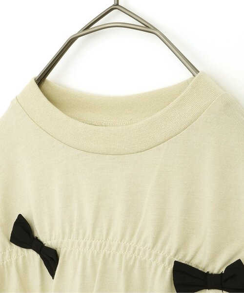 p.premier（ピードットプルミエ）の「たくさんリボンのプルオーバー（Tシャツ/カットソー・キッズ・チャコール/オフホワイト・90/100/110/120/80/130/140）」の18枚目の写真