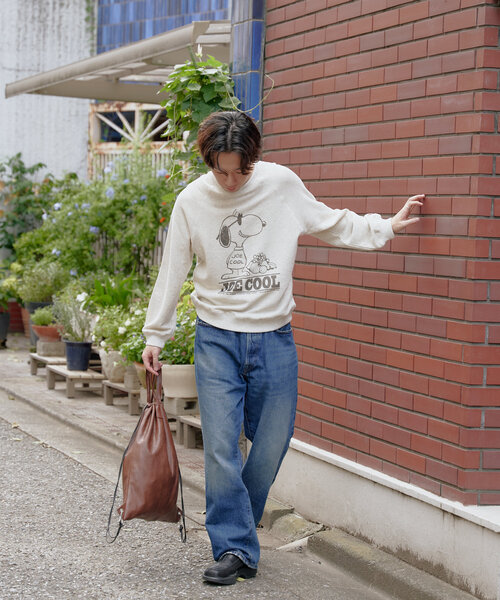 whimsic スヌーピー スウェット エスクルーシブスウェットシャツ