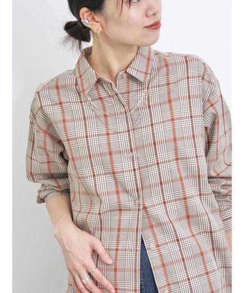 Samansa Mos2 blue（サマンサモスモスブルー）の「【イージーケア】マルチスタイルシャツ（シャツ/ブラウス・レディース・ライトベージュ/キナリ/オフホワイト/サックスブルー/グレー/ベージュ/ブラック・M/L）」の22枚目の写真