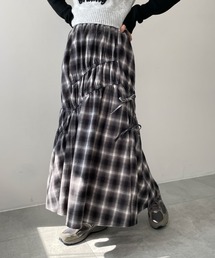 WEGO | WEGO/ギャザーデザインチェックスカート(スカート)