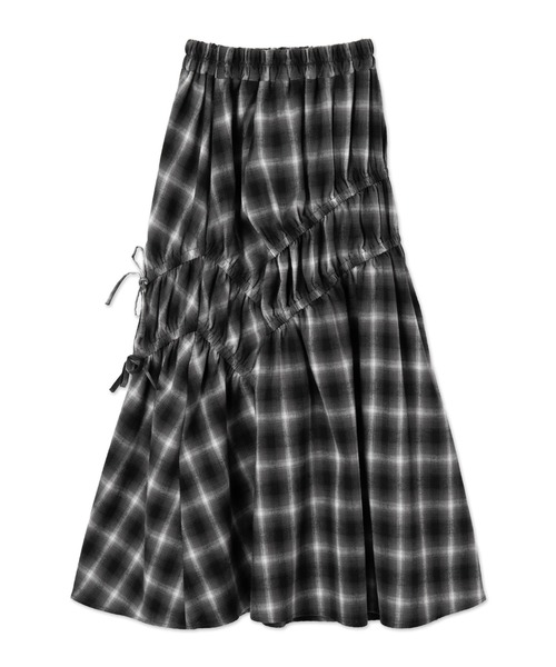 WEGO(ウィゴー)の「WEGO/ギャザーデザインチェックスカート(スカート・レディース・ブラック系その他2・FREE)」の9枚目の写真