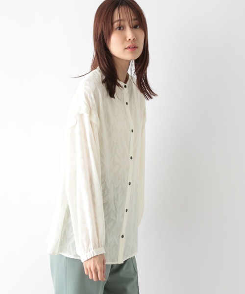 あ、品。 ジャガードブラウス長袖/141727｜グローバルワークの通販｜&mall