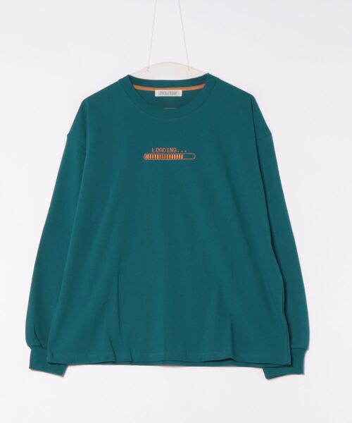 DOUBLE NAME(ダブルネーム)の「GAMER BACK刺しゅうロンTEE(Tシャツ/カットソー・レディース・オフホワイト/スミクロ/グレー/ブルー・FREE)」の22枚目の写真