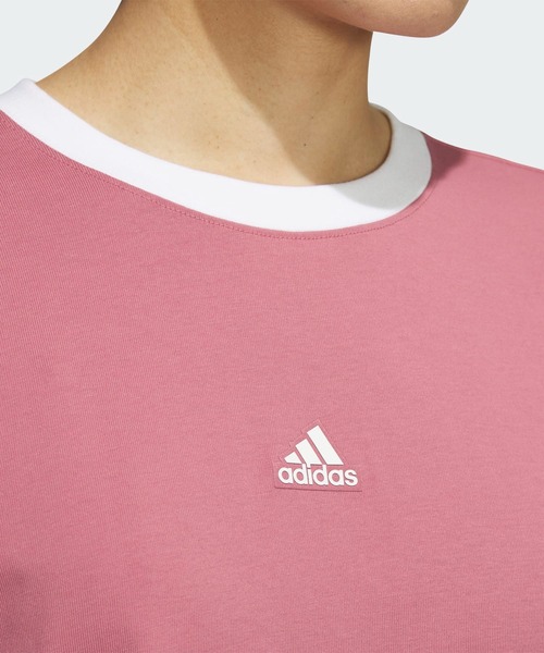 adidas(アディダス)の「ワーディング ルーズフィット シングルジャージー 長袖Tシャツ / ロンT / アディダス adidas(Tシャツ/カットソー・レディース・ベージュ/レッド/ホワイト・XX-LARGE/LARGE/MEDIUM/SMALL/X-LARGE)」の11枚目の写真