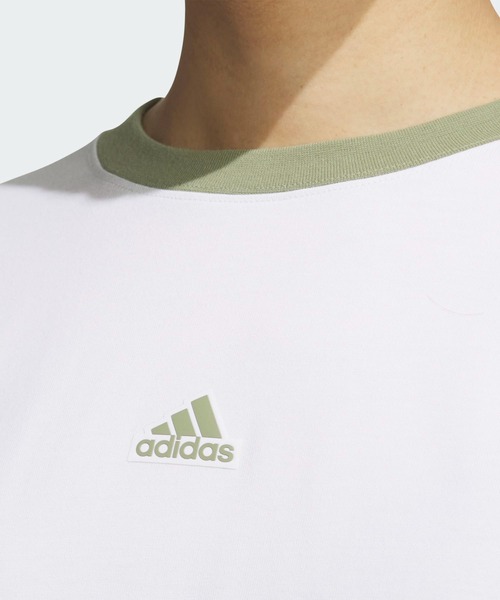 adidas(アディダス)の「ワーディング ルーズフィット シングルジャージー 長袖Tシャツ / ロンT / アディダス adidas(Tシャツ/カットソー・レディース・ベージュ/レッド/ホワイト・XX-LARGE/LARGE/MEDIUM/SMALL/X-LARGE)」の16枚目の写真