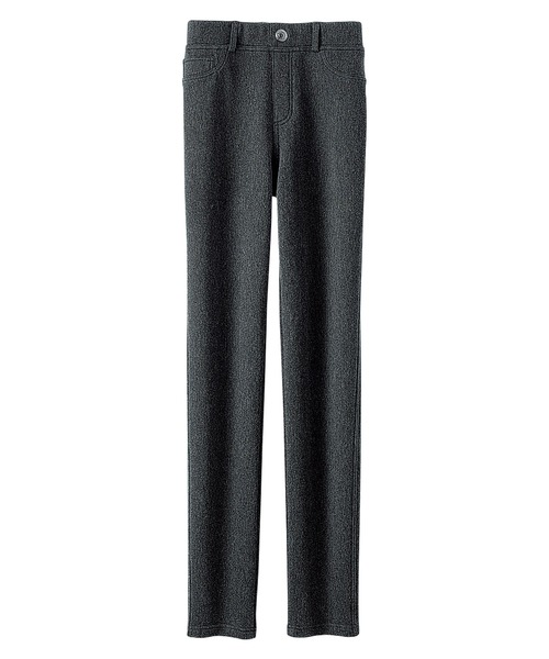 BELLUNA PLUS(ベルーナ)の「裏ベロアストレッチ素材レギンスパンツ65(その他パンツ・レディース・ブラック/アイボリー/ワイン/インディゴブルー/チャコール・SMALL/MEDIUM/LARGE/X-LARGE)」の4枚目の写真