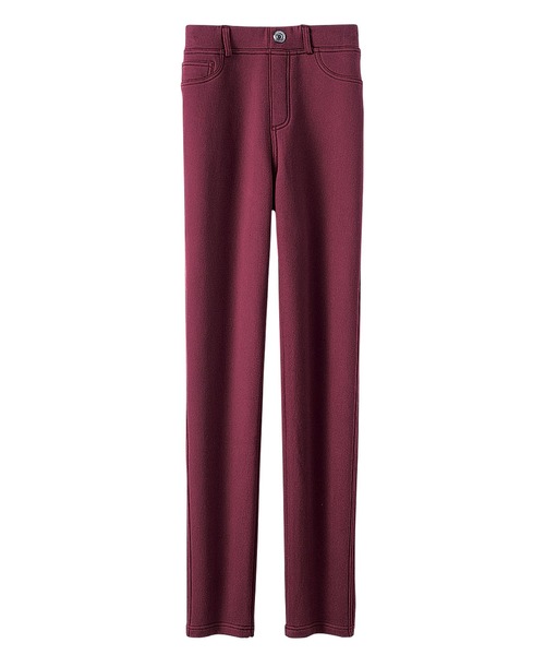BELLUNA PLUS(ベルーナ)の「裏ベロアストレッチ素材レギンスパンツ65(その他パンツ・レディース・ブラック/アイボリー/ワイン/インディゴブルー/チャコール・SMALL/MEDIUM/LARGE/X-LARGE)」の6枚目の写真