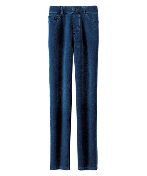 BELLUNA PLUS(ベルーナ)の「裏ベロアストレッチ素材レギンスパンツ65(その他パンツ・レディース・ブラック/アイボリー/ワイン/インディゴブルー/チャコール・SMALL/MEDIUM/LARGE/X-LARGE)」の7枚目の写真