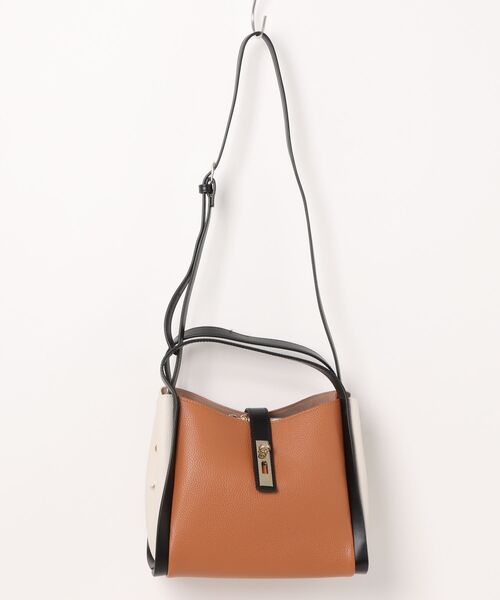 Q（キュー）の「3レイヤーヒネリトート（トートバッグ・レディース・キャメル/アイボリー・ONE SIZE）」の7枚目の写真