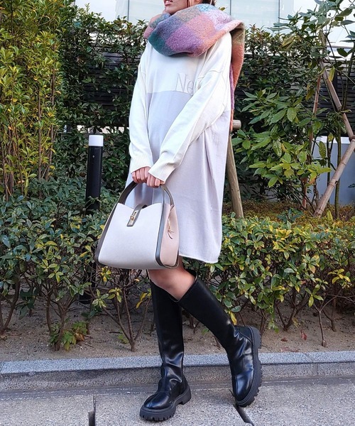 Q（キュー）の「3レイヤーヒネリトート（トートバッグ・レディース・キャメル/アイボリー・ONE SIZE）」の20枚目の写真