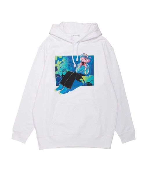INTERPLAY（インタープレイ）の「【INTERPLAY x リチャード君】「静かな夜」Big Parka(UNISEX) (UINISEX)（パーカー・レディース・ライトブルー/ホワイト/ベージュ/チャコール・FREE）」の5枚目の写真