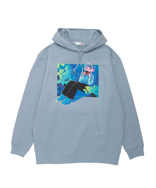 INTERPLAY（インタープレイ）の「【INTERPLAY x リチャード君】「静かな夜」Big Parka(UNISEX) (UINISEX)（パーカー・レディース・ライトブルー/ホワイト/ベージュ/チャコール・FREE）」の11枚目の写真