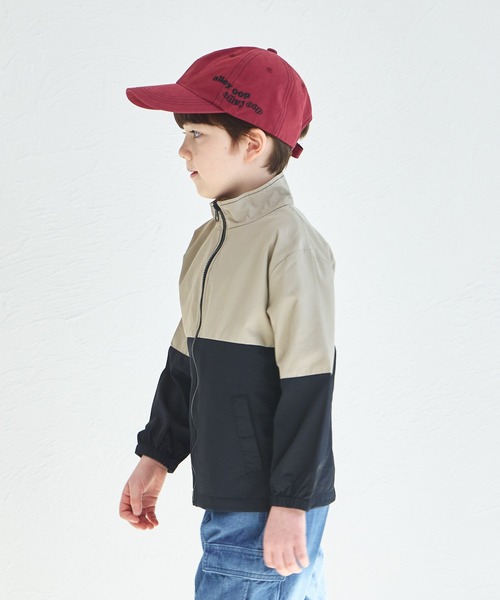 pairmanon（ペアマノン）の「バイカラー ナイロン ジャケット（ナイロンジャケット・キッズ・ブルー/ブラック/ピンク/テラコッタ/ラベンダー/ベージュ/パープル・100/120/90/150/110/140/130）」の13枚目の写真