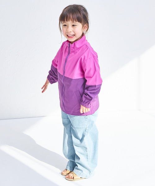 セール】バイカラー ナイロン ジャケット（ナイロンジャケット