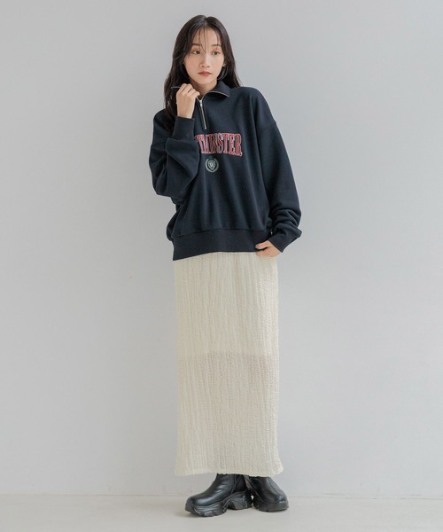 LOWRYS FARM（ローリーズファーム）の「ポコポコタイトスカート 152720（スカート・レディース・アイボリー/ブラック・FREE）」の3枚目の写真