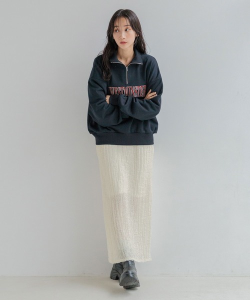 LOWRYS FARM（ローリーズファーム）の「ポコポコタイトスカート 152720（スカート・レディース・アイボリー/ブラック・FREE）」の4枚目の写真