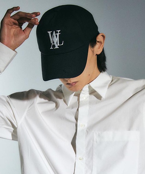 WOOALONG(ウアロン)の「【WOOALONG/ウアロン】signature Logo ball cap / SD5AAC102(キャップ・メンズ・スミクロ/ベージュ/ネイビー/パープル/ブルー系その他/ホワイト/キャメル/グリーン/レッド/ピンク/ブラック・SMALL/MEDIUM)」の2枚目の写真
