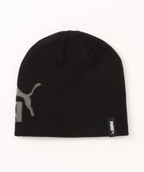 PUMA（プーマ）の「《PUMA》ESS NO 1 LOGO カフレス ビーニー JR（ニットキャップ/ビーニー・キッズ・ブラック/ピンク系・フリー）」の3枚目の写真