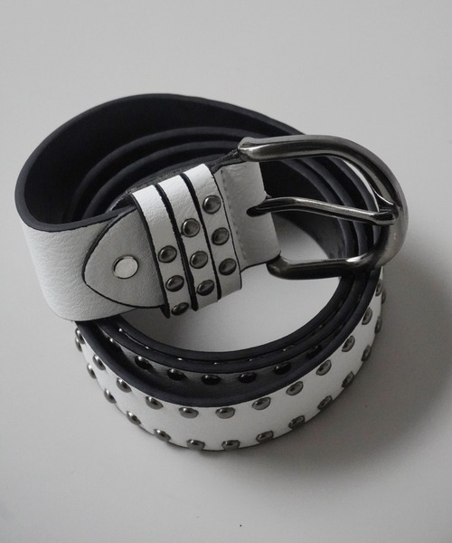 Port(ポート)の「【 Port / ポート 】 ダブル スタッズ バックル ベルト(ベルト・レディース・ブラック/ホワイト/ブラウン・FREE)」の10枚目の写真