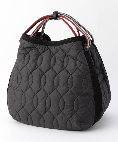 N.I.B（エヌアイビー）の「【N.I.B.】日本製キルトラウンドトート（トートバッグ・レディース・ネイビー/ベージュ/チャコールグレー・FREE）」の14枚目の写真