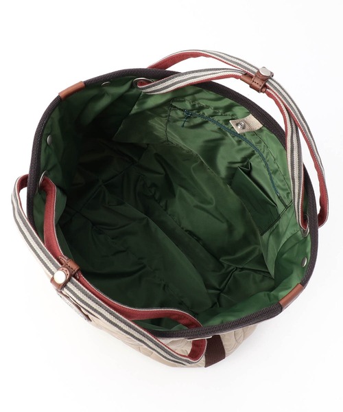 N.I.B（エヌアイビー）の「【N.I.B.】日本製キルトラウンドトート（トートバッグ・レディース・ネイビー/ベージュ/チャコールグレー・FREE）」の17枚目の写真