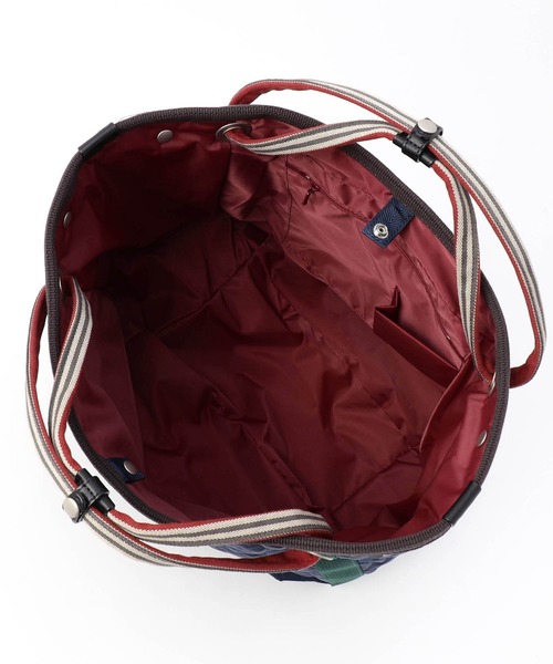 N.I.B（エヌアイビー）の「【N.I.B.】日本製キルトラウンドトート（トートバッグ・レディース・ネイビー/ベージュ/チャコールグレー・FREE）」の19枚目の写真