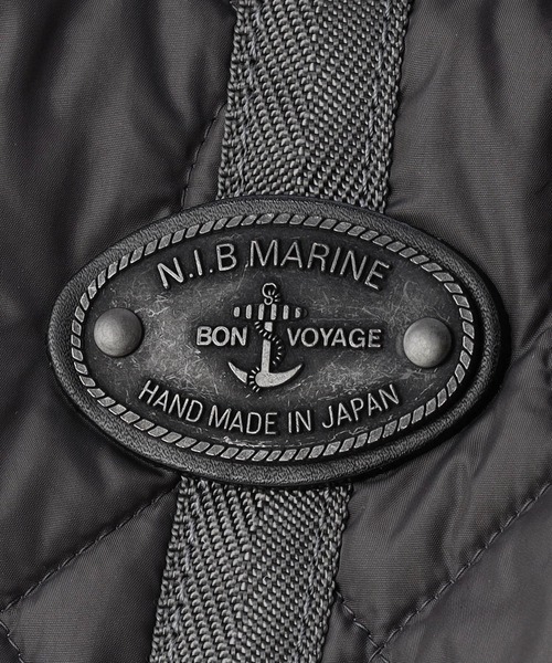 N.I.B（エヌアイビー）の「【N.I.B.】日本製キルトラウンドトート（トートバッグ・レディース・ネイビー/ベージュ/チャコールグレー・FREE）」の12枚目の写真