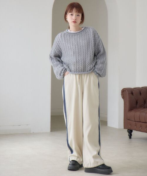 RETRO GIRL(レトロガール)の「カルゼラインパンツ(その他パンツ・レディース・ブラック/ナチュラル/ブラウン・FREE)」の4枚目の写真