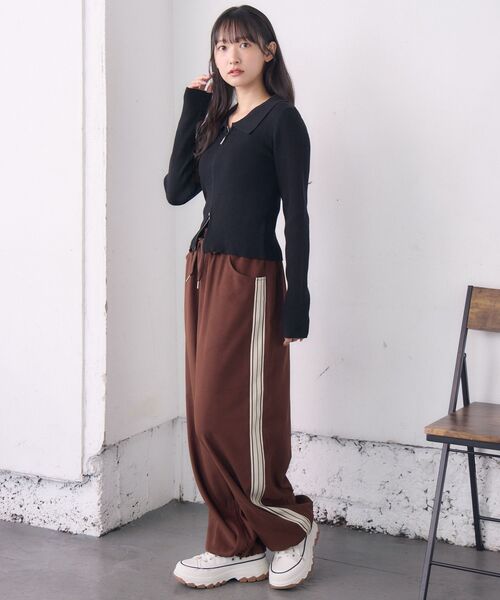 RETRO GIRL(レトロガール)の「カルゼラインパンツ(その他パンツ・レディース・ブラック/ナチュラル/ブラウン・FREE)」の10枚目の写真